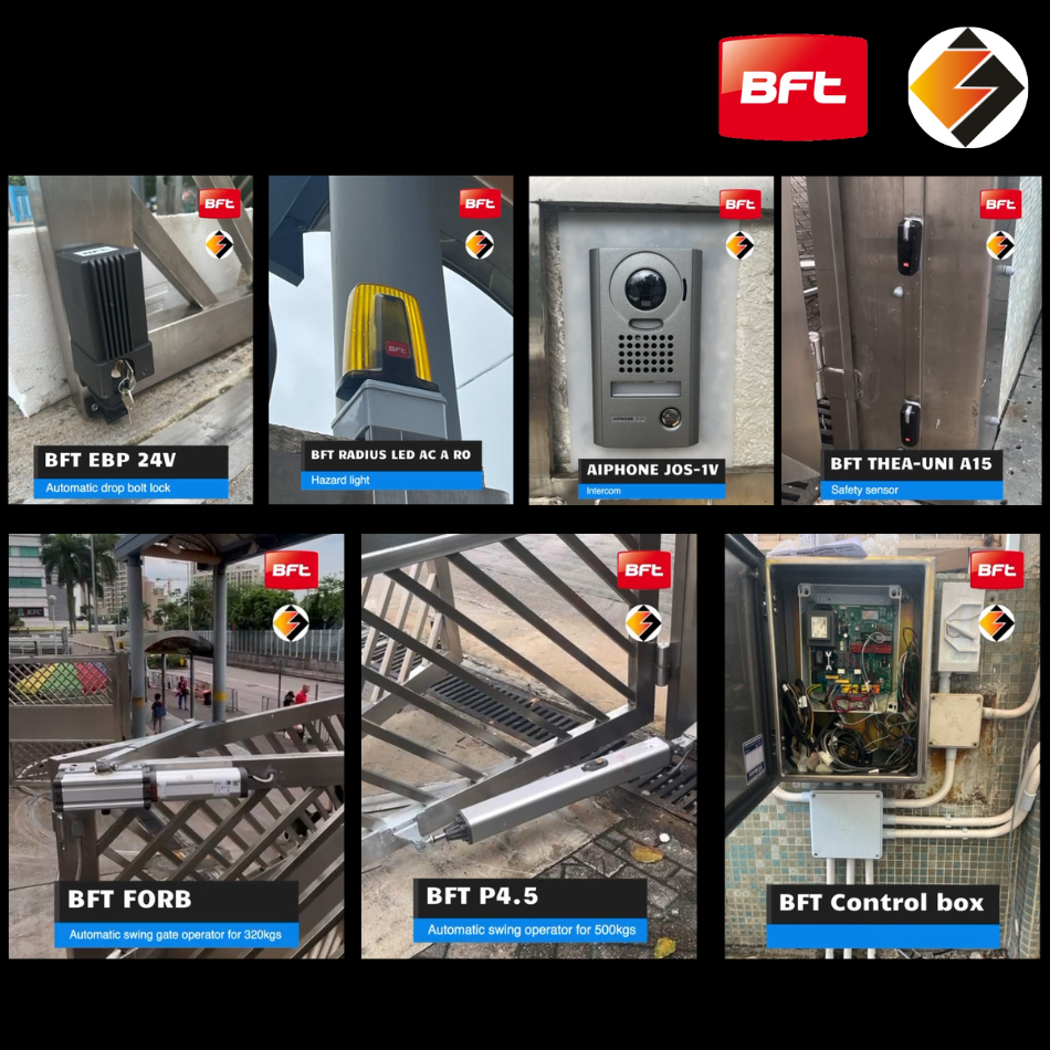 堅樂小學戶外遙控掩閘工程案例丨供應及安裝BFT-Automatic-Gate-System-自動門公司-電動閘門系統安裝工程-自動門系統承辦商2