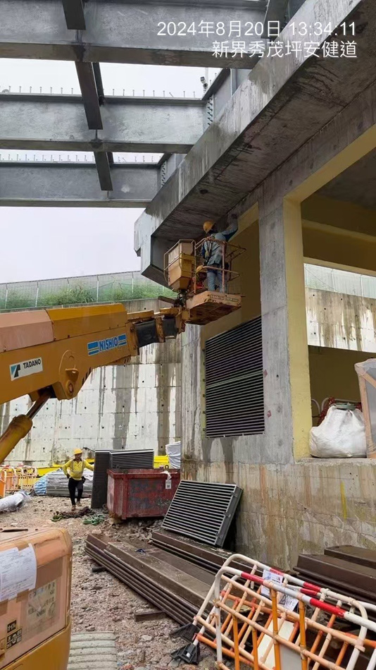 安翠街安健道行人天橋鋼結構工程-橋樑鋼結構工程／Steel-structure-bridge／天橋鋼結構工程／行人橋樑鋼結構工程／建築鋼結構工程