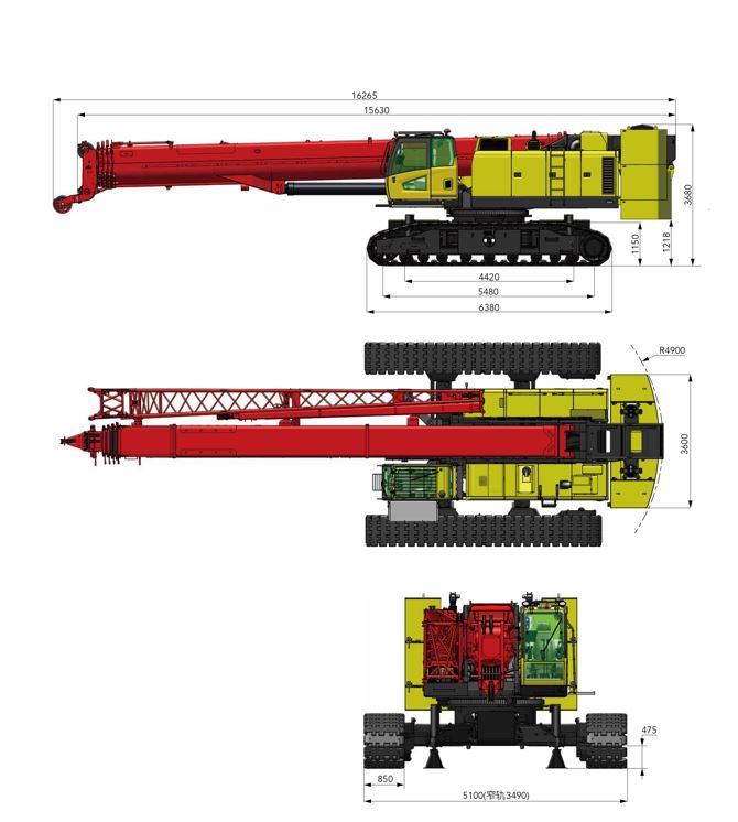 租賃SANY重型鐵板吊車90噸STB900T5-2