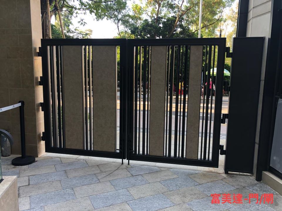 訂做 訂製 訂造花園大閘 電動鐵閘 花園鋼閘 村屋鐵閘 鍛鐵閘 花園趟閘 電動大閘 車閘2